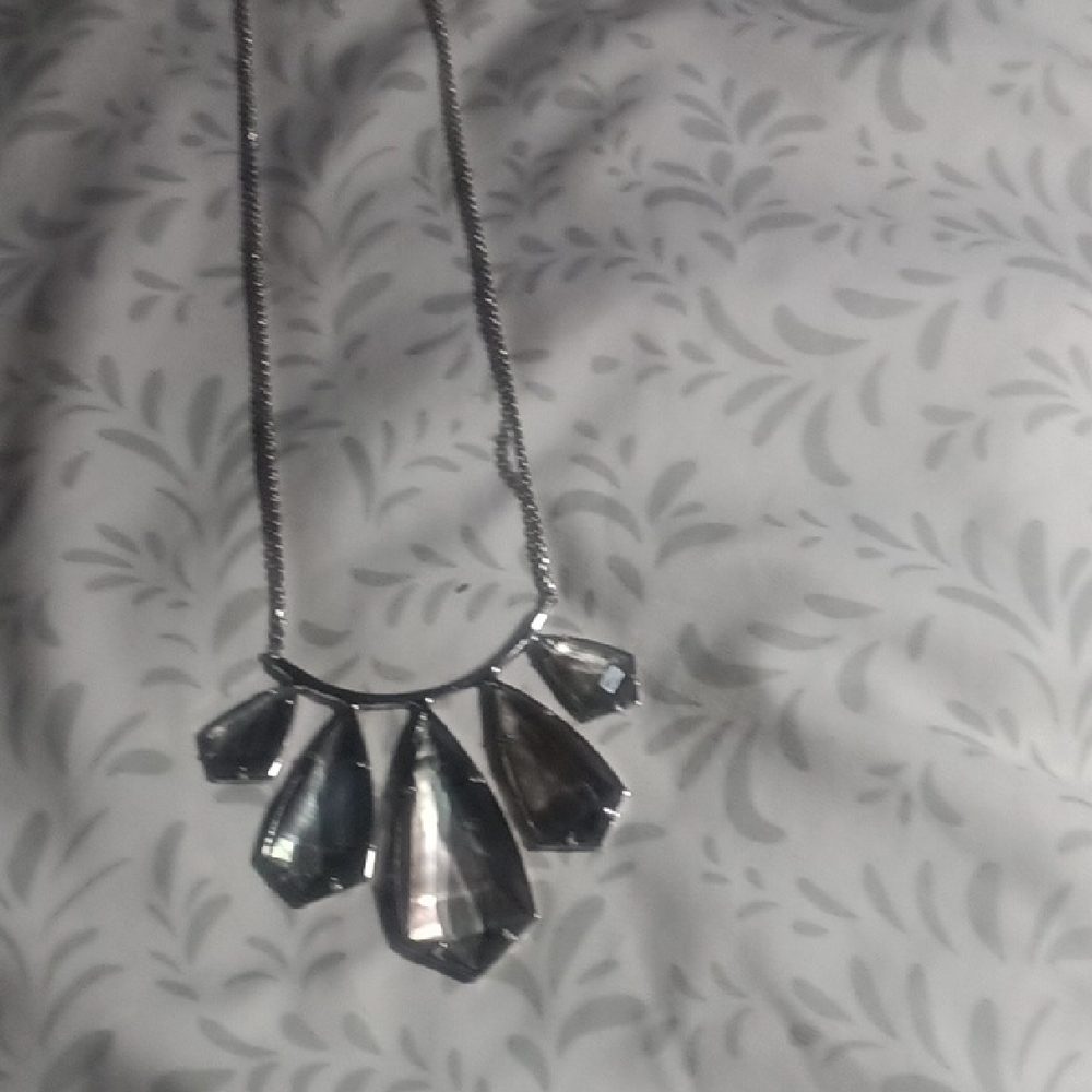 Kendra Scott Rhyan Abalone Silver Tone Necklace
